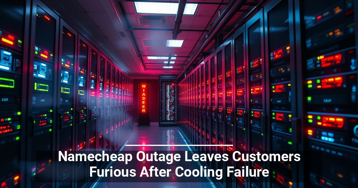 Namecheap Outage Leaves Customers Furious After Cooling Failure